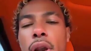 New Liverpool ace Hugo Ekitike caught using phone to film himself driving £200k Mercedes before posting vid on Snapchat