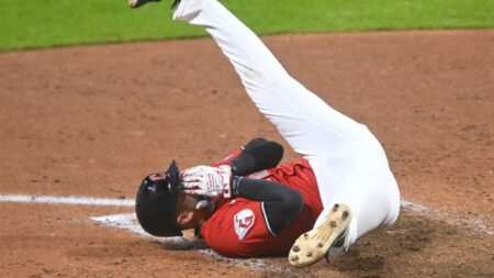 Guardians’ David Fry hospitalized after being hit in face by pitch during crucial win over Tigers