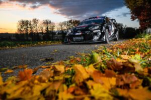 Ogier out of WRC Central European Rally after crash with tree
