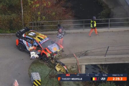 Neuville thankful for WRC safety protocols after nasty Central Europe crash