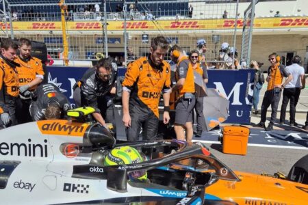 How McLaren taunted Red Bull in secret message on grid marker tape