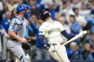 MLB Playoffs 2025: Brewers’ Brice Turang addresses dodging near-HBP before game-ending strikeout vs. Dodgers: ‘A natural reaction’