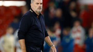 ‘Nothing surprises me anymore’ – Frosty Ange Postecoglou responds to ‘sacked in morning’ chant from fuming Forest fans