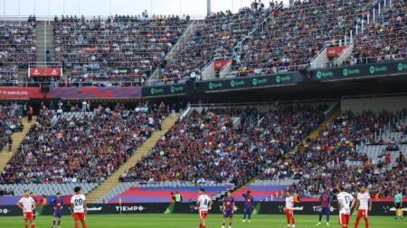 Barcelona players stand still and refuse to play opening 15 seconds of Girona clash