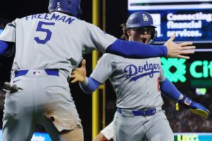 ‘Pass the baton.’ Dodgers finally get to Jesús Luzardo in pressure-packed seventh inning