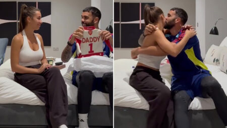 Arsenal star David Raya reveals he’s set to be a dad with heartwarming video showing the moment he found out
