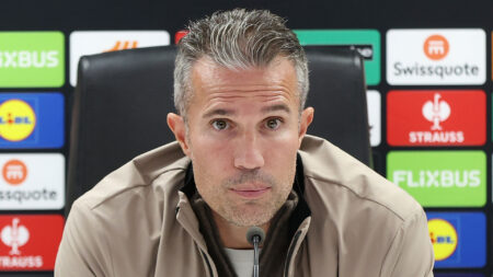 Robin van Persie reveals referee apologised to him for error at half-time of Aston Villa clash with Feyenoord