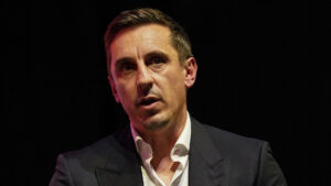 Gary Neville subjected to X-rated chants by England fans after Man Utd legend’s Union Jack rant