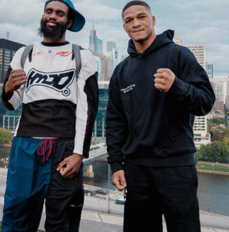 A Gaunt Jaron ‘Boots’ Ennis Faces Uisma Lima Atop Philly Skyscraper Ahead of Saturday’s WBA 154-Lb Eliminator on DAZN