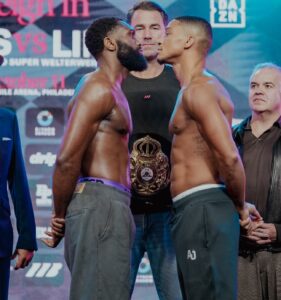 Jaron ‘Boots’ Ennis Weighs 153.4, Lima 153 – DAZN Official Weights for Saturday