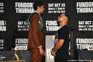 Sebastian Fundora vs. Keith Thurman PPV at .99 Sparks Outrage as Critics Call Fight a Mismatch at MGM Grand