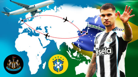 ‘It’s crazy’ – Bruno Guimaraes set for 12,500 mile slog in major blow to Newcastle
