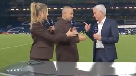 Laura Woods pied by Jose Mourinho live on TNT Sports after Chelsea clash as boyfriend Adam Collard weighs in