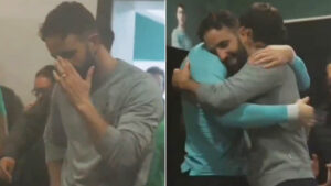 Ruben Amorim chokes back tears in emotional dressing room farewell to Sporting stars before Man Utd move