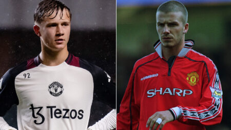 Meet Man Utd wonderkid, 17, dubbed ‘cheat code’ and ‘mix of David Beckham & Paul Scholes’ giving Amorim food for thought