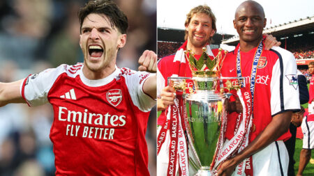 ‘Complete midfielder’ Declan Rice is Arsenal’s next leader and will end 22-year wait for title, says Patrick Vieira