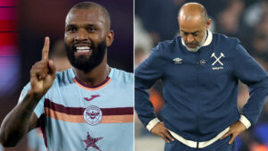 Nuno’s side outplayed in front of half empty stadium as Hammers hit new low amid fan protests