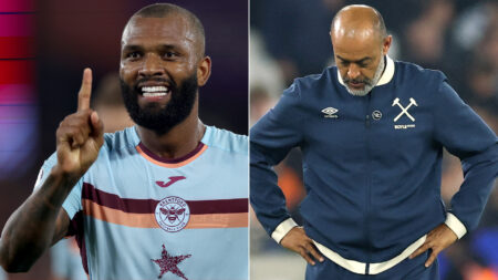 Nuno’s side outplayed in front of half empty stadium as Hammers hit new low amid fan protests