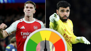 Gyokeres back on target with deadly double as Gabriel excels but David Raya has rare off night