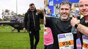 Manager runs Dublin Marathon before jumping in HELICOPTER to be pitchside for his team to blow chance to win title