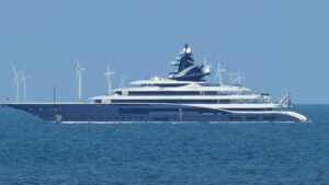 Premier League club owner’s £345million superyacht with basketball court and THREE pools spotted off seaside town