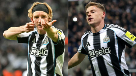 Gordon first Toon star to score in three straight Champions League games to climb into top ten