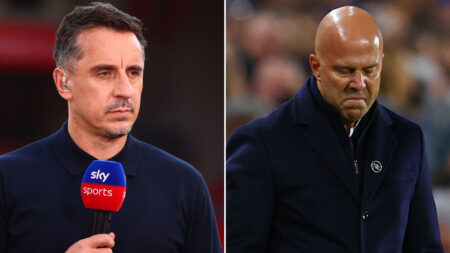 ‘The virus is catching’ – Man Utd icon Gary Neville urges Arne Slot to AXE new Liverpool signing just months into season