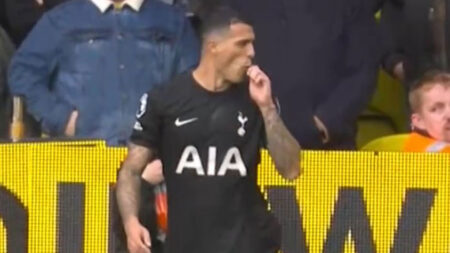 Pedro Porro hit by vape during Leeds clash but Tottenham star has brilliant response