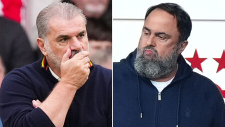 Inside Ange Postecoglou’s brutal sacking by Nottingham Forest with players in tunnel shocked as Marinakis swings axe