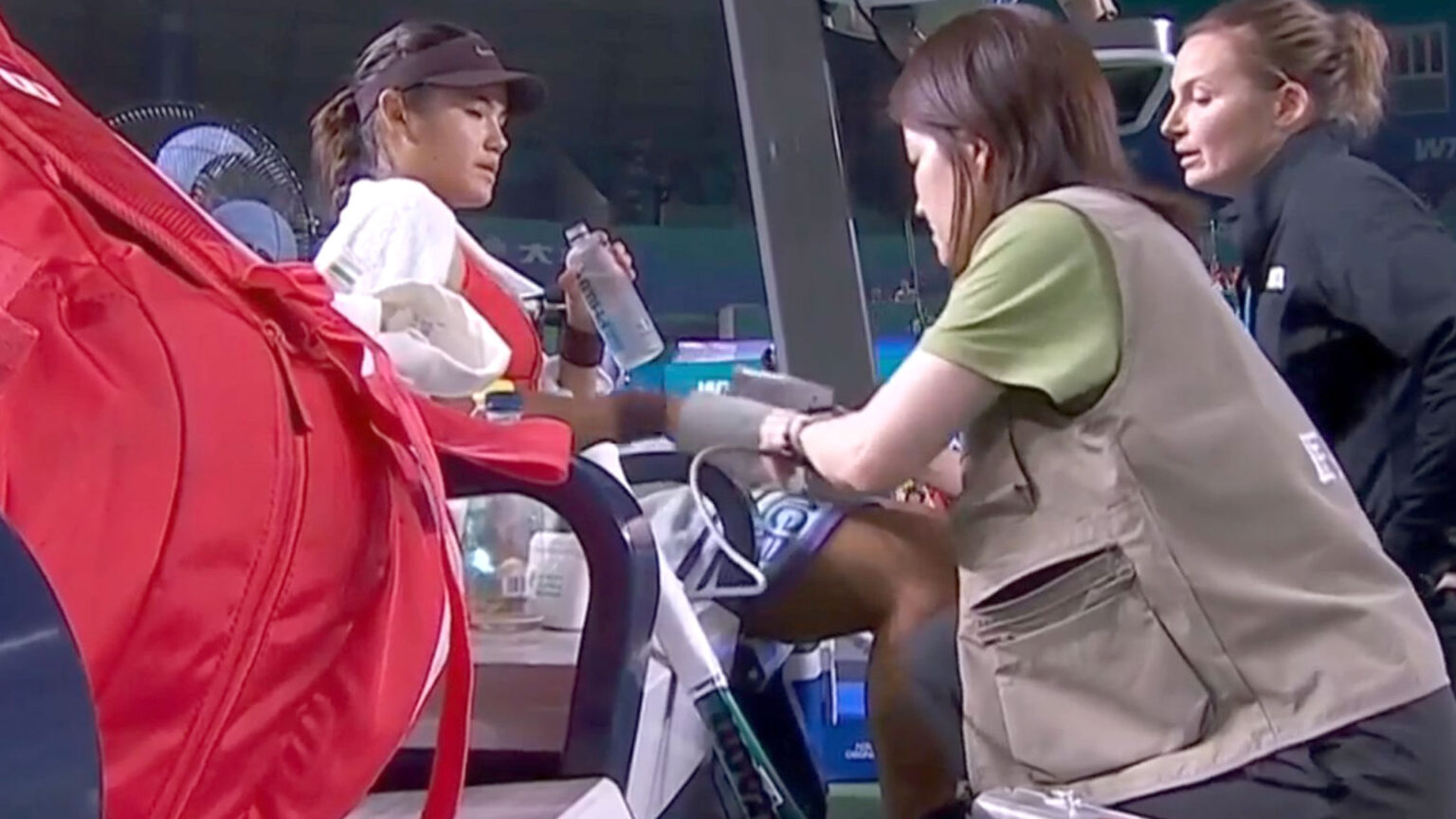 Emma Raducanu needs medical attention on court as doctors and physio rush on at Ningbo Open