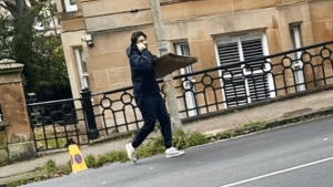 Sacked Rangers manager Russell Martin spotted getting ready to pack up belongings and leave luxury Glasgow pad