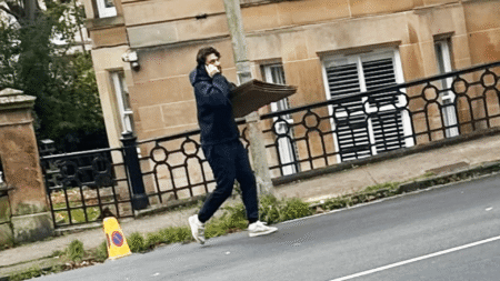 Sacked Rangers manager Russell Martin spotted getting ready to pack up belongings and leave luxury Glasgow pad