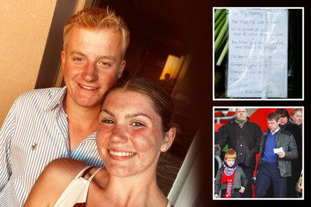 Girlfriend of Stuart Pearce’s son pays tribute to the man ‘I’ll love forever’ after he died aged 21 in tractor tragedy