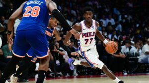 Sixers debut Tyrese Maxey-VJ Edgecombe backcourt in preseason loss to Knicks – NBC Sports Philadelphia