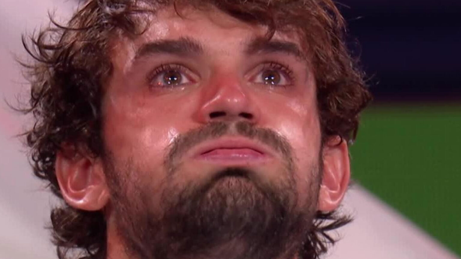 ‘Can we get some help?’ – Tennis star falls off stage as cousin seals historic Masters win with both in tears at speech