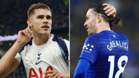 Van de Ven’s first-half double and late Sarr goal send Spurs up to third
