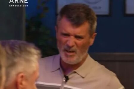 Roy Keane and Jamie Carragher suffer awkward wardrobe malfunction as Jill Scott says ‘that’s cute’