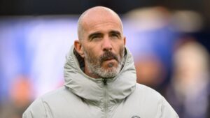 Why is Enzo Maresca not on the touchline for Chelsea against Nottingham Forest?