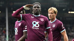 Loum Tchaouna scores first Clarets goal just as boyhood pal looked set to steal the show
