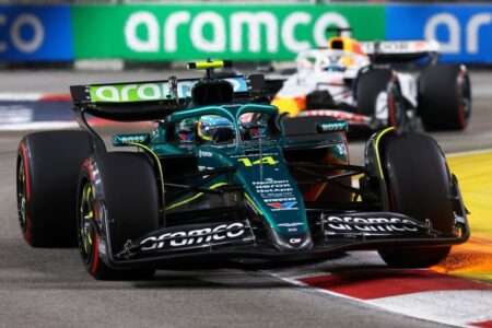 Hadjar hits back at “grumpy” Alonso after Singapore GP fight
