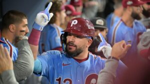 Kyle Schwarber hits two homers to lift Phillies over Dodgers 8-2 and avoid sweep in NLDS