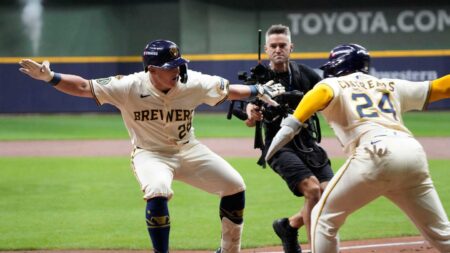 Lineup and Misiorowski-led bullpen provide power as Brewers beat Cubs 7-3 for 2-0 lead in NLDS