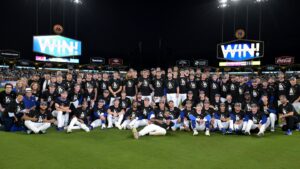 Dodgers advance to NLCS after Kerkering’s costly error in 11th inning beats Phillies