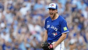 Yesavage sets Blue Jays postseason record with 11 Ks, Toronto thumps Yankees 13-7 in ALDS Game 2
