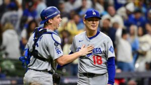 Yamamoto throws 3-hitter as Dodgers beat Brewers 5-1 for 2-0 lead in NLCS