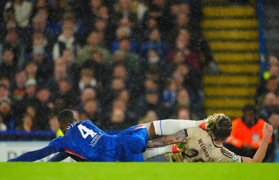 Chelsea v Ajax, UEFA Champions League, Group Stage, Football, Stamford Bridge, London, UK - 22 Oct 2025