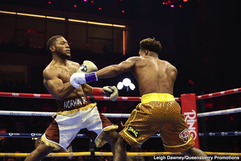 Haney Claims He Broke Norman Jr.’s Nose Early