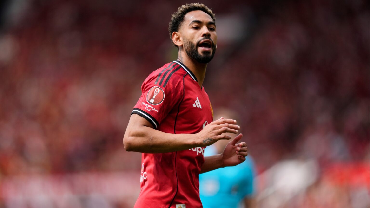 Why is Matheus Cunha not playing for Man Utd vs Everton?