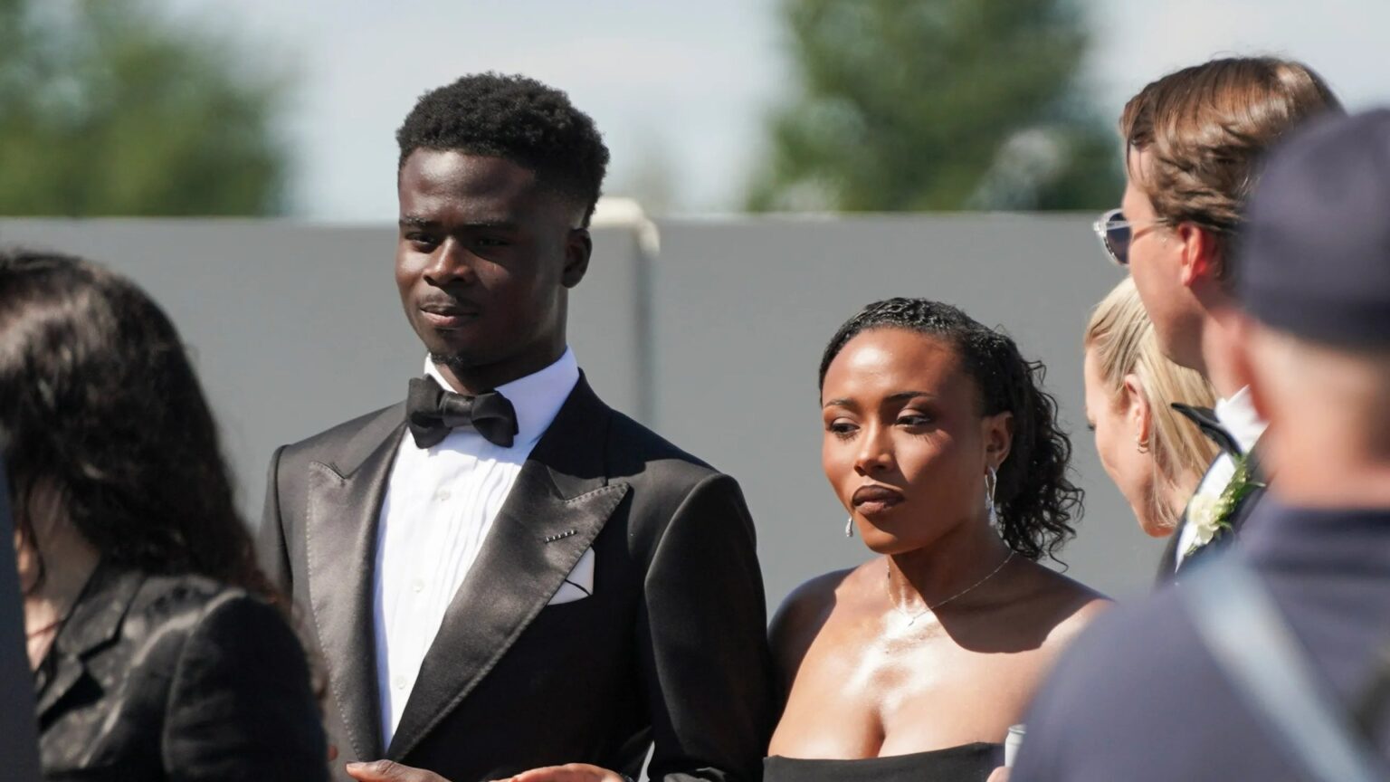 Arsenal ace Bukayo Saka confirms engagement to girlfriend of five years with stunning pics of romantic London proposal Arsenal ace Bukayo Saka confirms engagement to girlfriend of five years with stunning pics of romantic London proposal