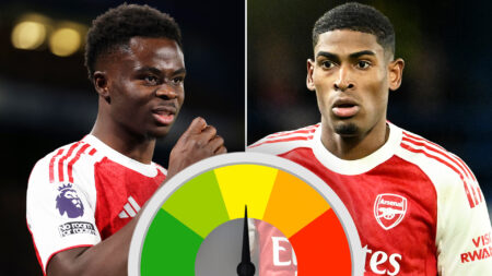 Bukayo Saka has Cucurella in his back pocket but stand-in Mosquera on a tightrope after early booking